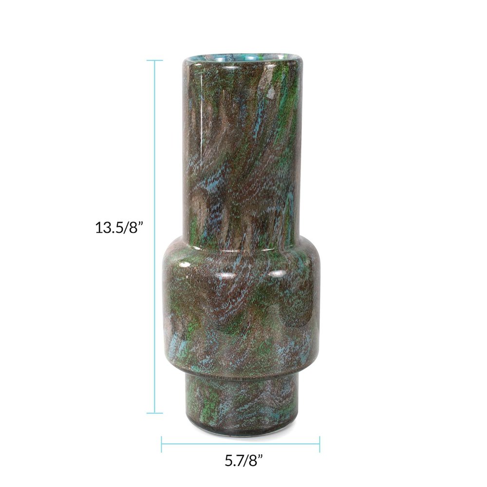 Kabir Glass Vase- Medium. Picture 7