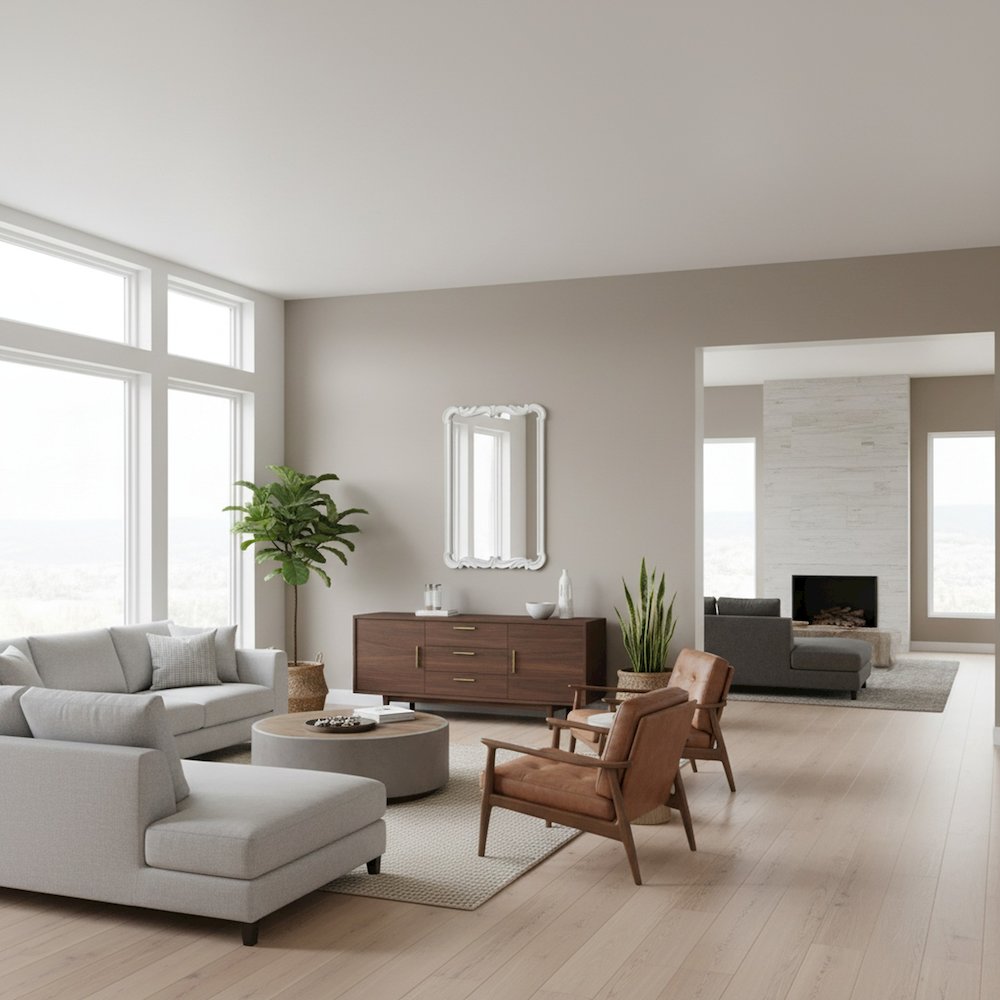 Asbille Glossy White Wall Mirror. Picture 6