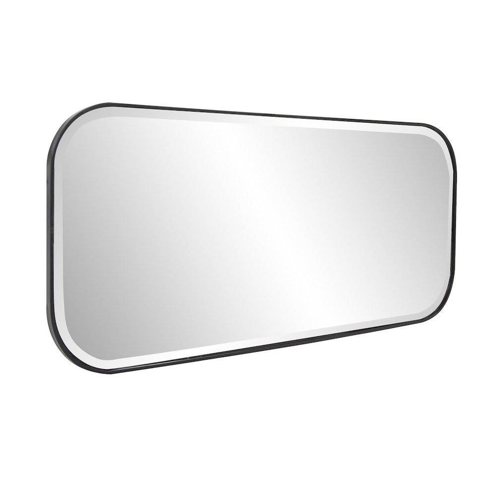 Matte Black Metal Dressing Mirror. Picture 4