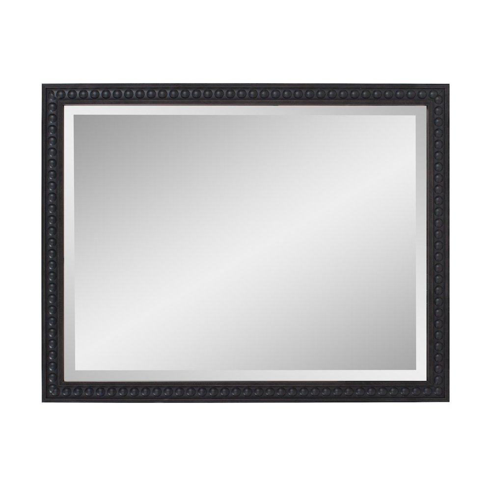 Beaded Vanity Mirror - Black. Picture 3