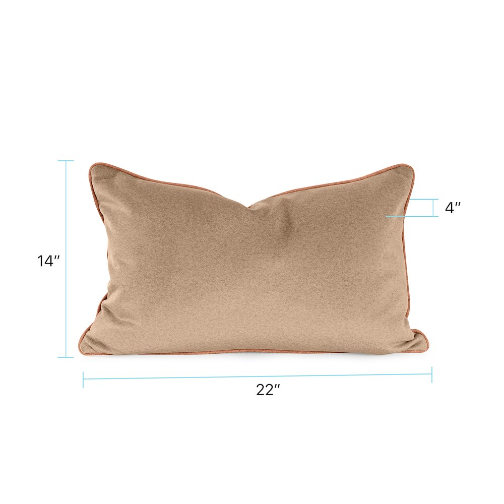 Qiviut Camel 14x22 Down Filled Pillow. Picture 5