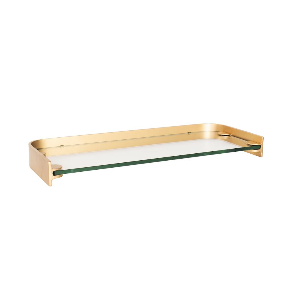 Esteban Glass and Metal Shelf. Picture 5