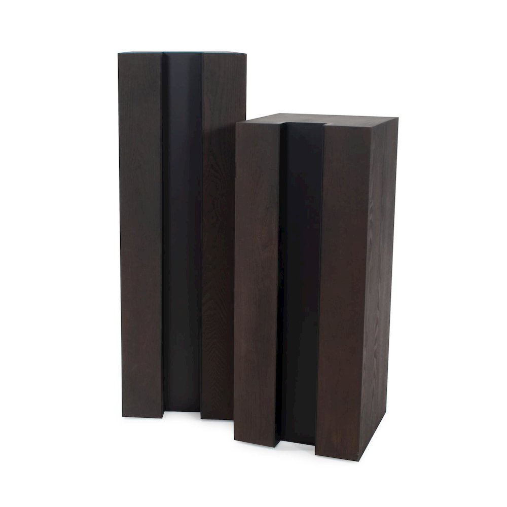 Bertoia Black Wooden Display Pedestal- Short. Picture 7