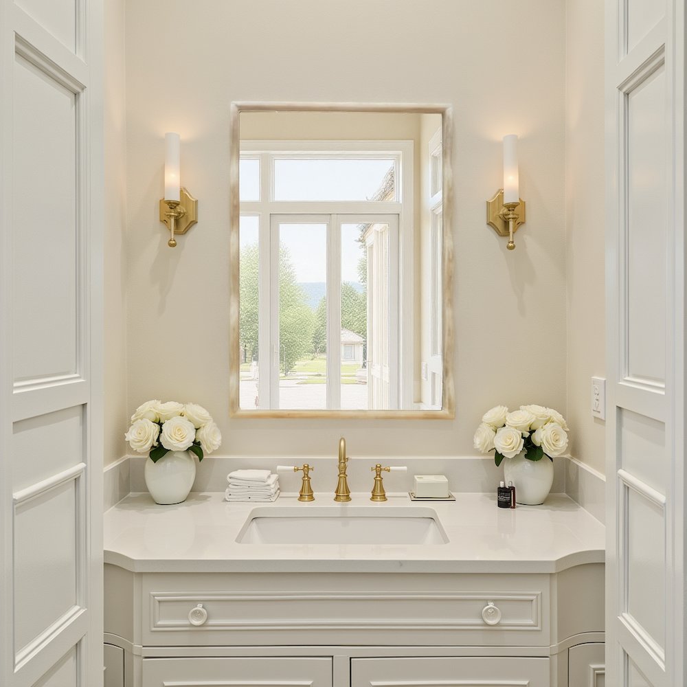Willow Scalloped Mirror. Picture 9