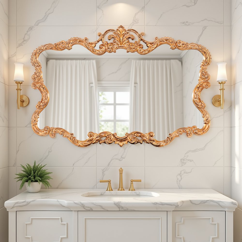 Talida Gold Mirror. Picture 5