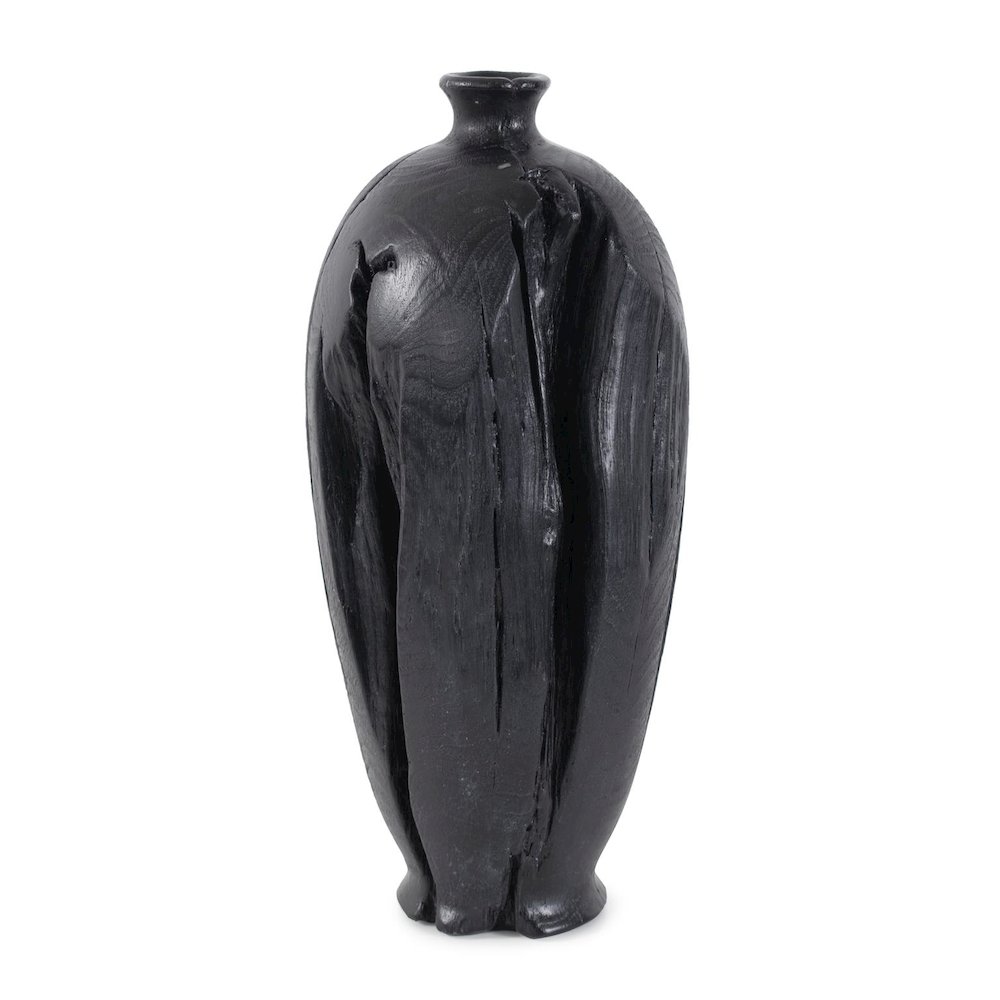 Haru Tall Vase in Black. Picture 1