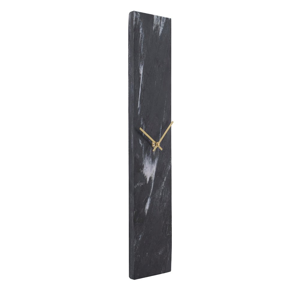 Mies Black Marble Monolith Clock. Picture 3