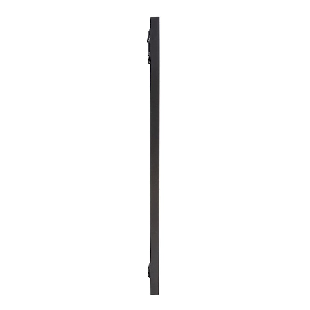 Matte Black Rectangle Metal Mirror. Picture 5