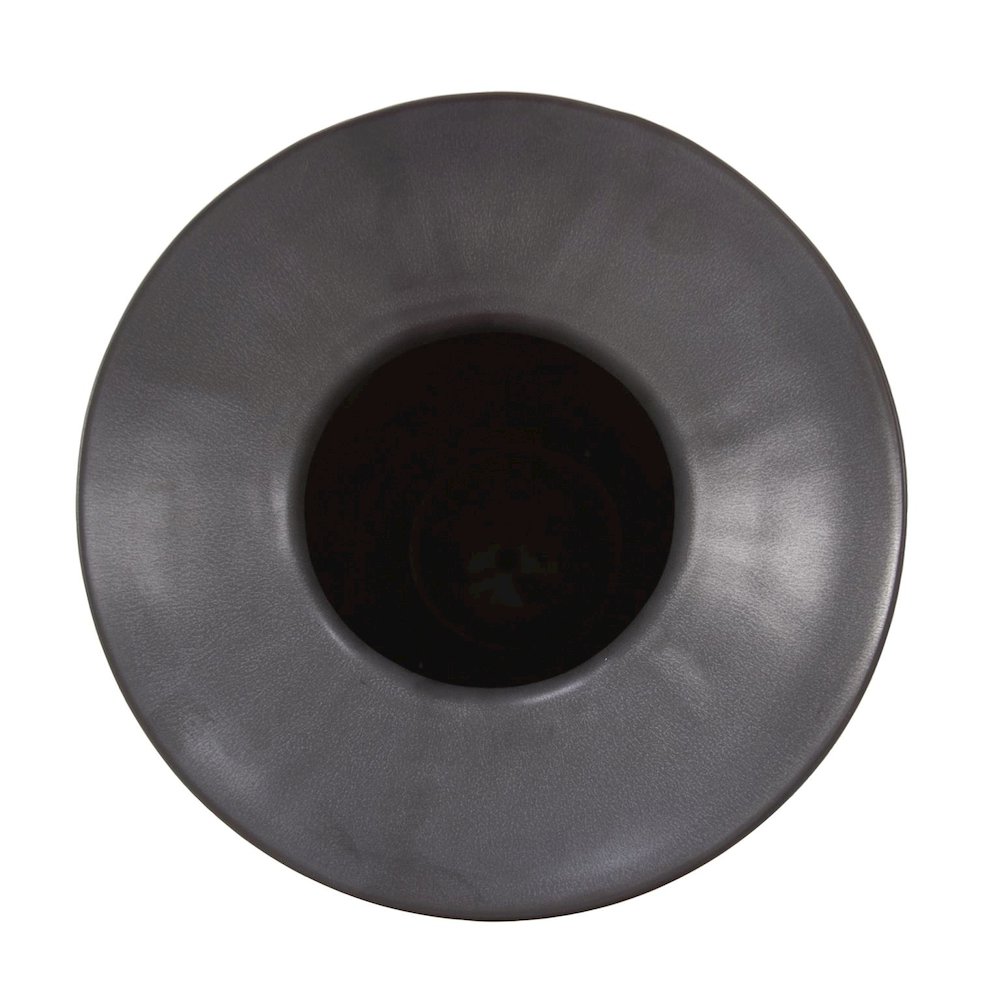 Graphite Ceramic Flared Vase- Medium. Picture 3