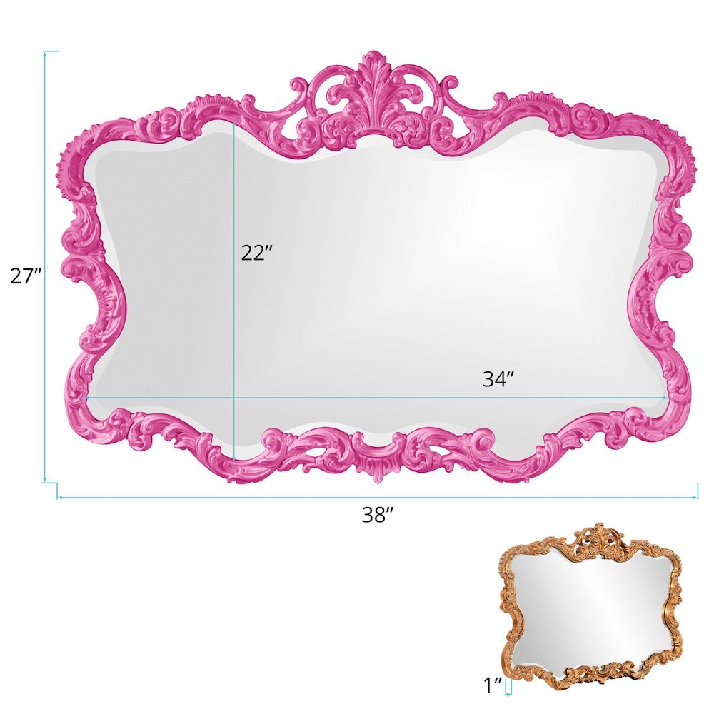 Talida Mirror - Glossy Hot Pink. Picture 4