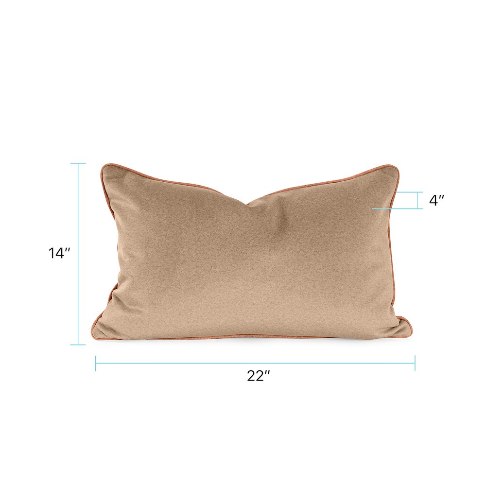Qiviut Camel 14x22 Poly Filled Pillow. Picture 5