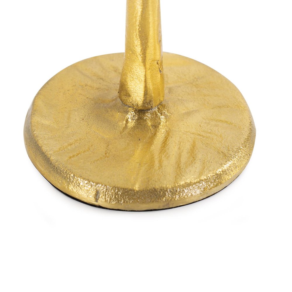 Beiner Tall Candle Holder In Antique Brass. Picture 5