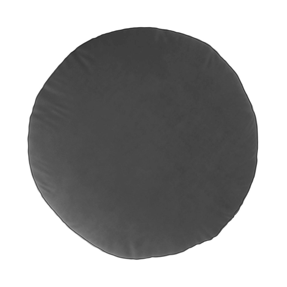 Foot Pouf Bella Pewter. Picture 3