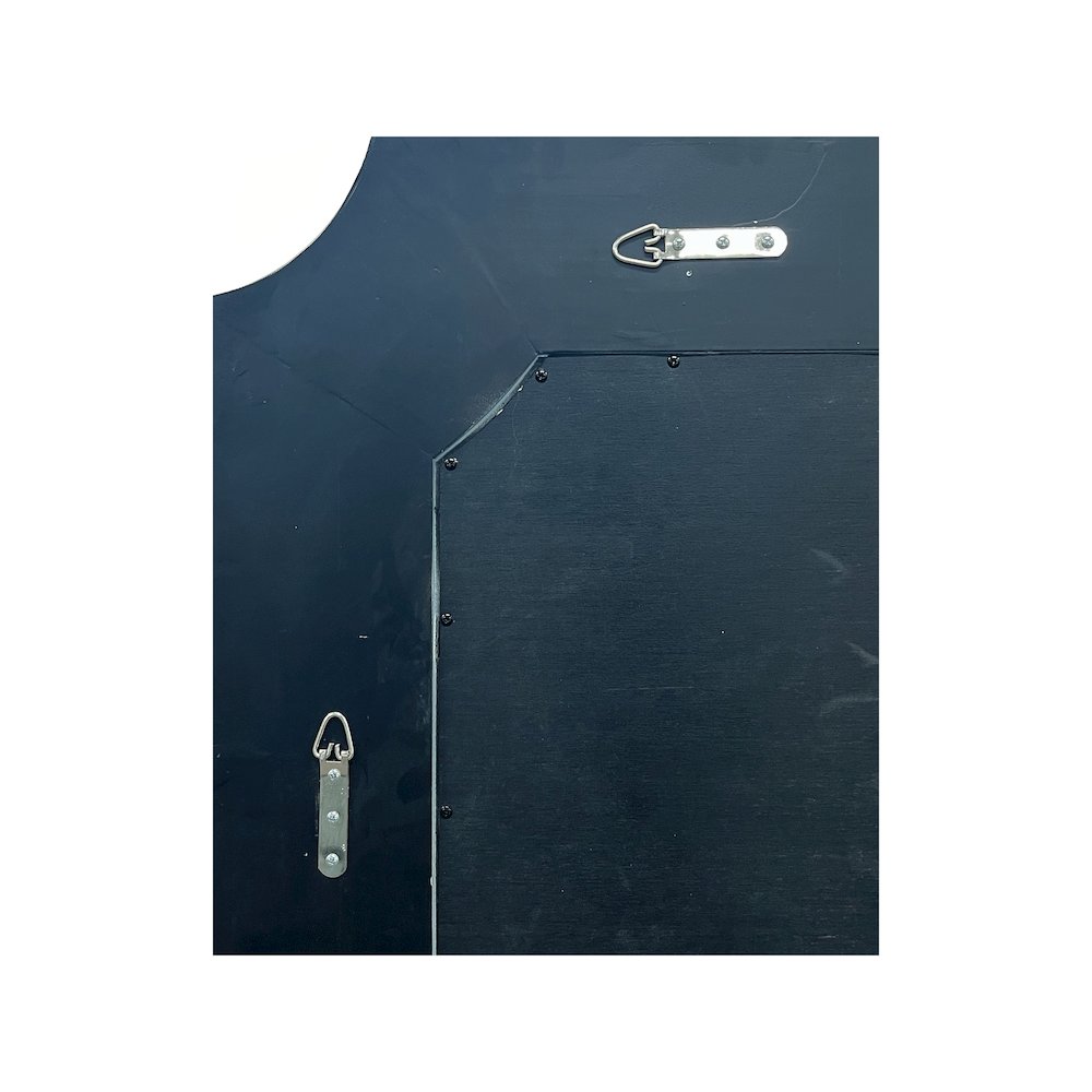 Ethan Scalloped Mirror Navy. Picture 8