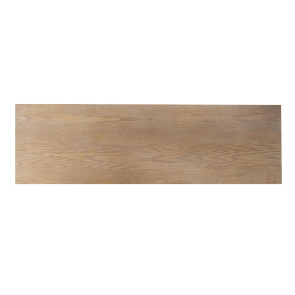 Robin Baron Leather Wrapped Console Table. Picture 6