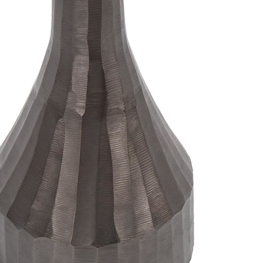 Chiseled Aluminum Graphite Martini Table. Picture 3