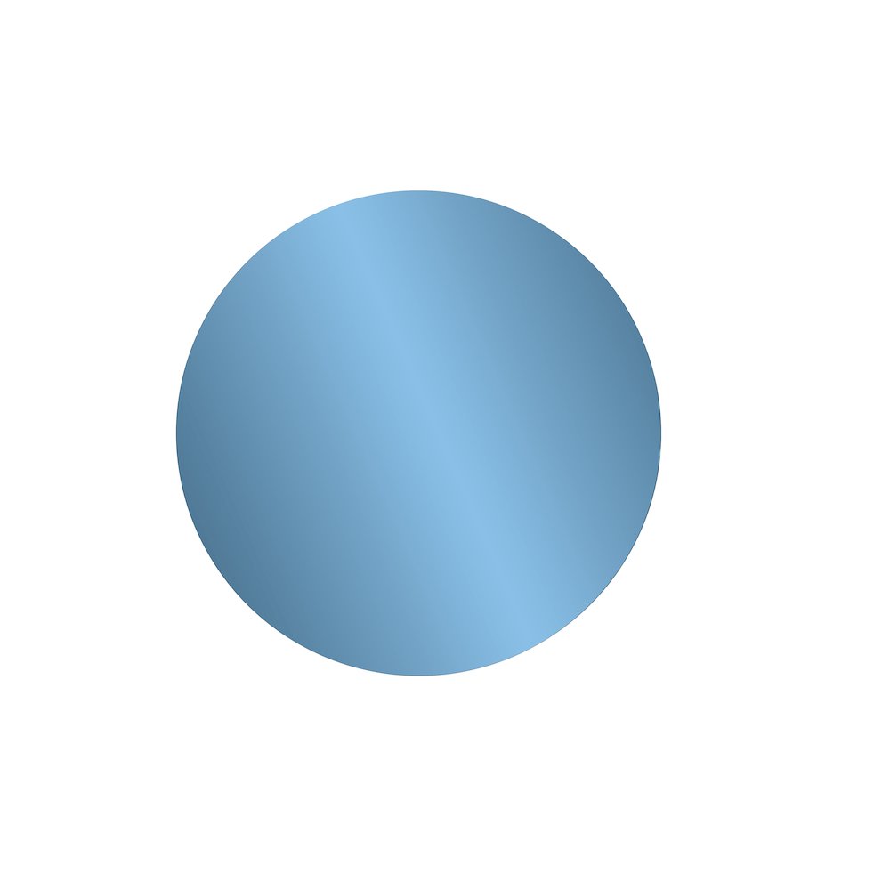 Balducci Round Sapphire Blue Mirror Large. Picture 1