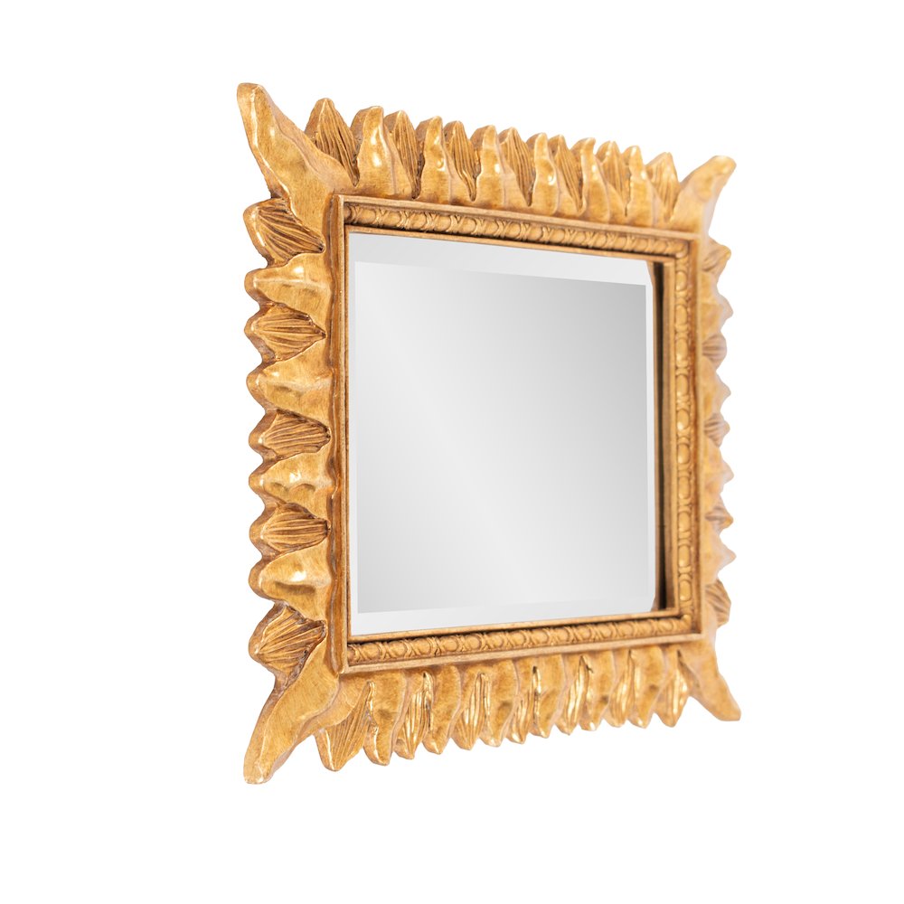 French D' Amboise Collection of Gold Petite Mirrors- Rectangular. Picture 2