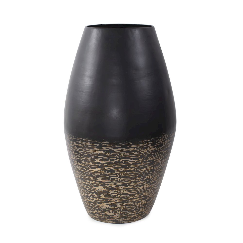 Golden Thread Large Cask Vase. Picture 1