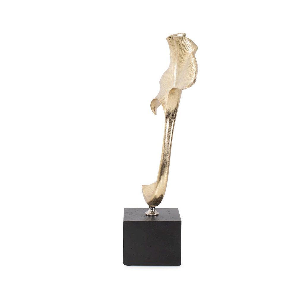 Gifu Golden Ginkgo Leaf Sculpture- Short. Picture 9
