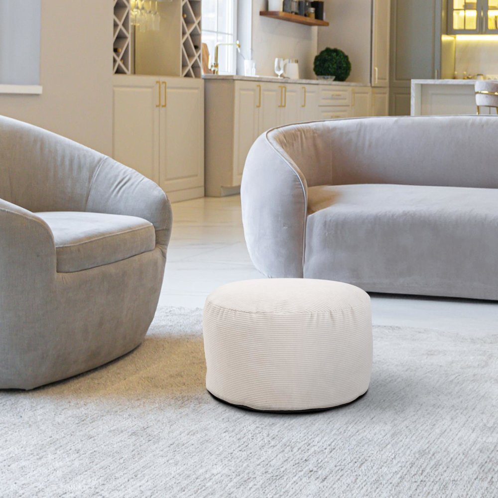 Short Pouf Pana Natural. Picture 8