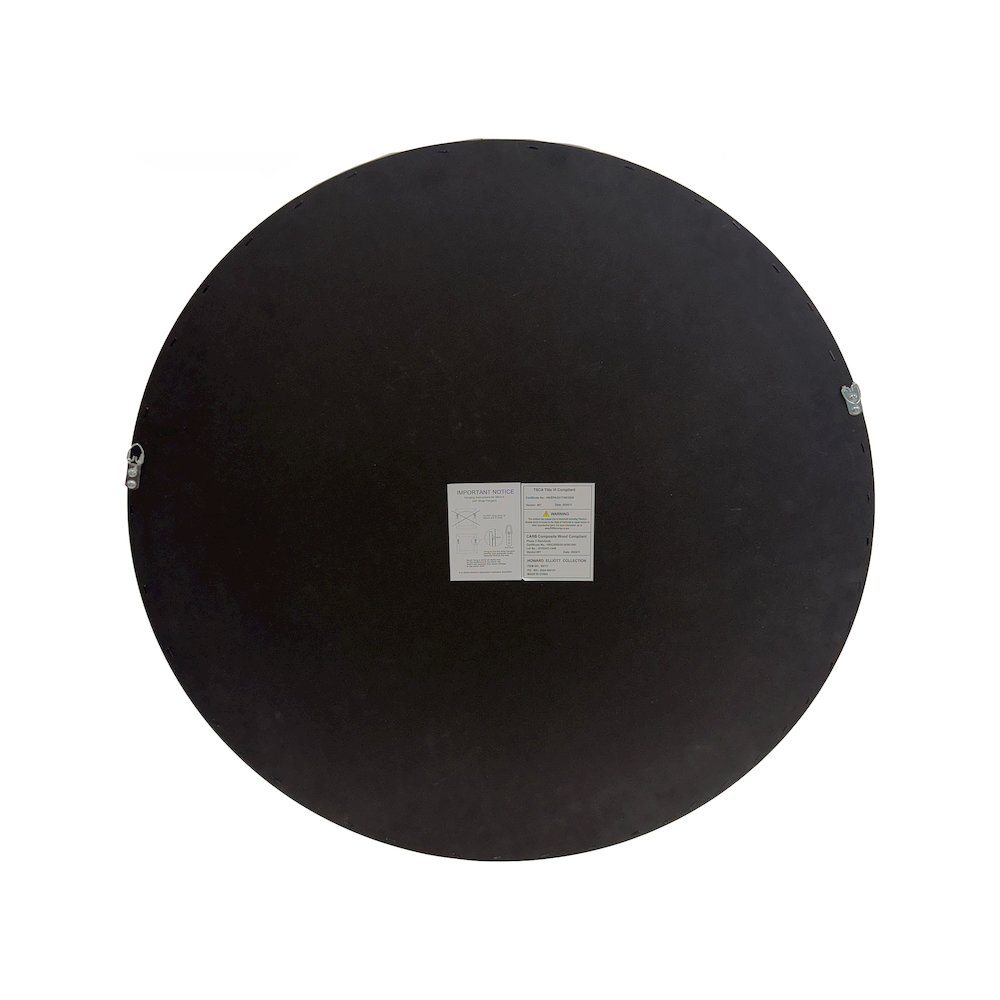 Burled Round Mirror. Picture 6
