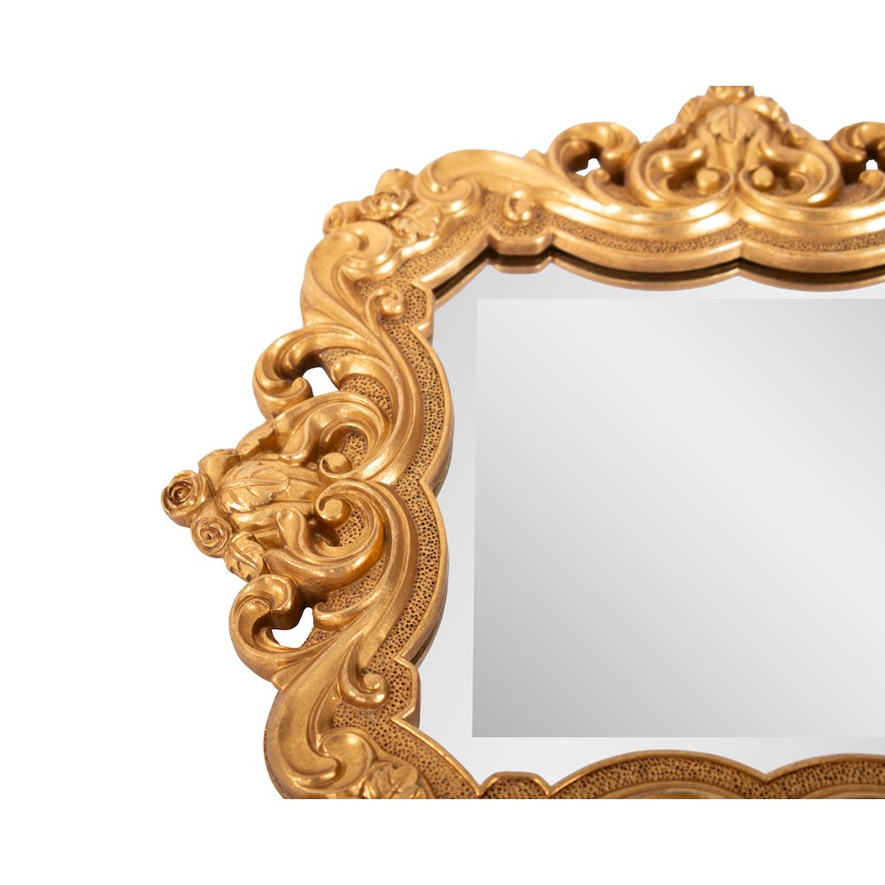 French D' Amboise Collection of Gold Petite Mirrors- Square. Picture 5