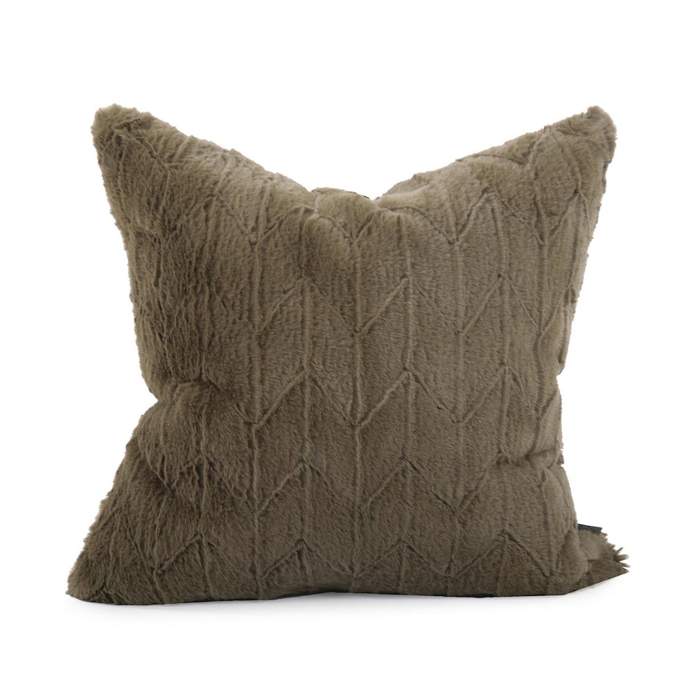 20 x 20 Angora Moss Pillow  - Poly Insert. Picture 1