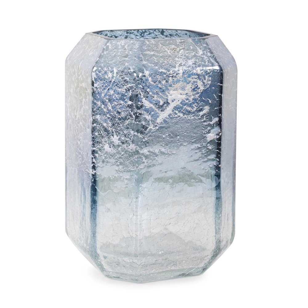 Lonsdale Iridescent Tall Glass Vase. Picture 2