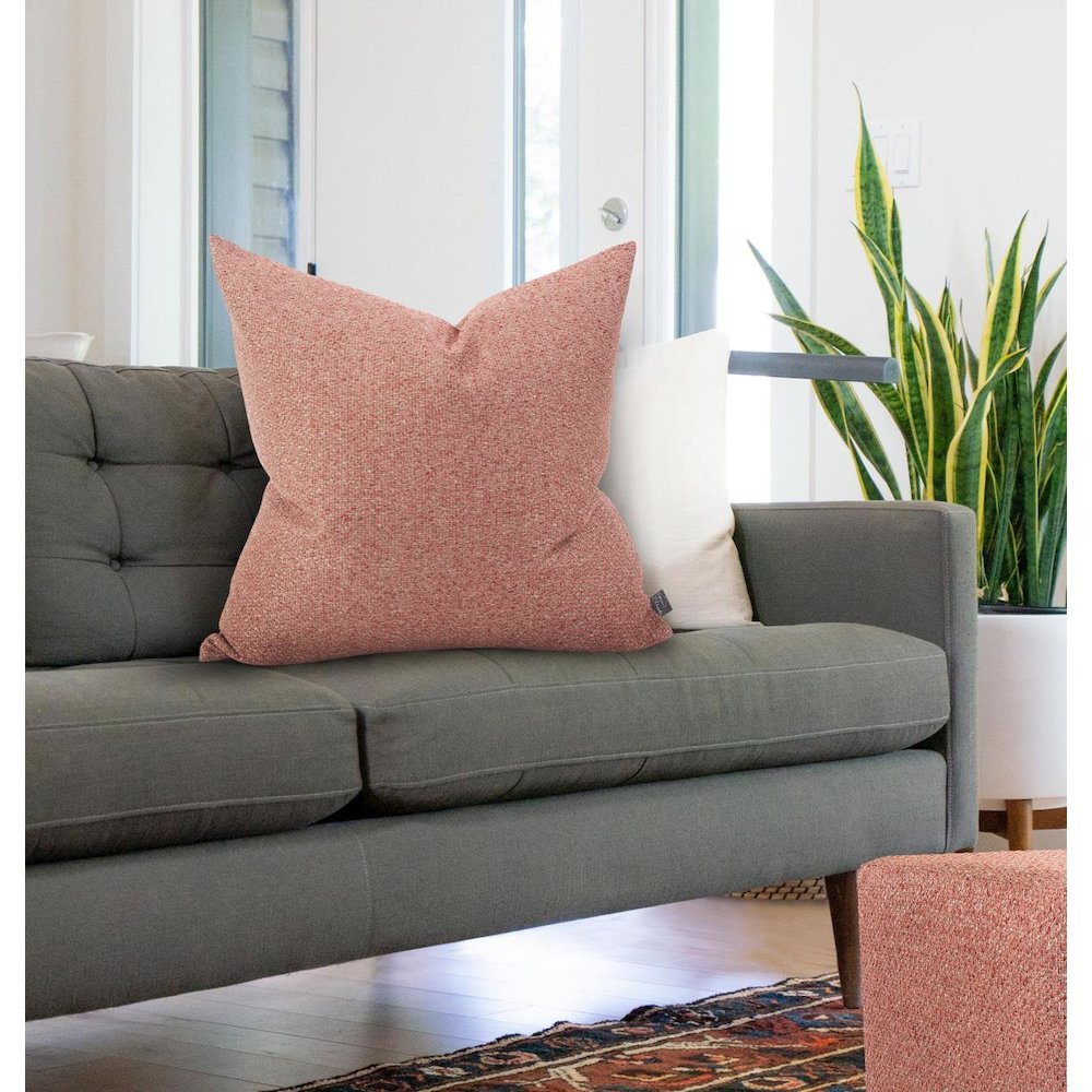 24 x 24 Pillow  Panama Rose  - Poly Insert. Picture 8