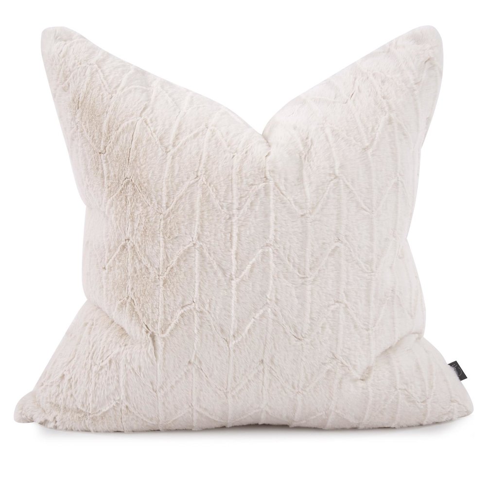 24 x 24 Angora Natural Pillow  - Down Insert. Picture 1