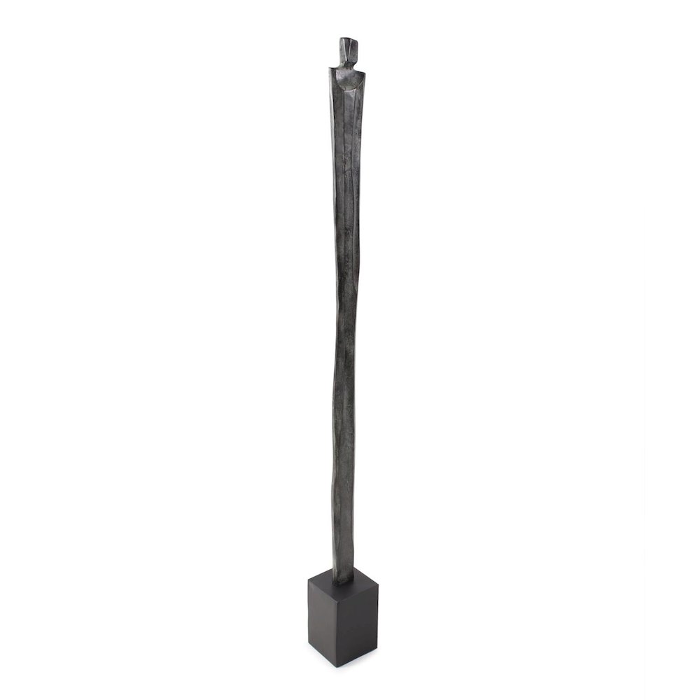 Male Fortitude Aluminum Sculpture Aged Copper. Picture 6