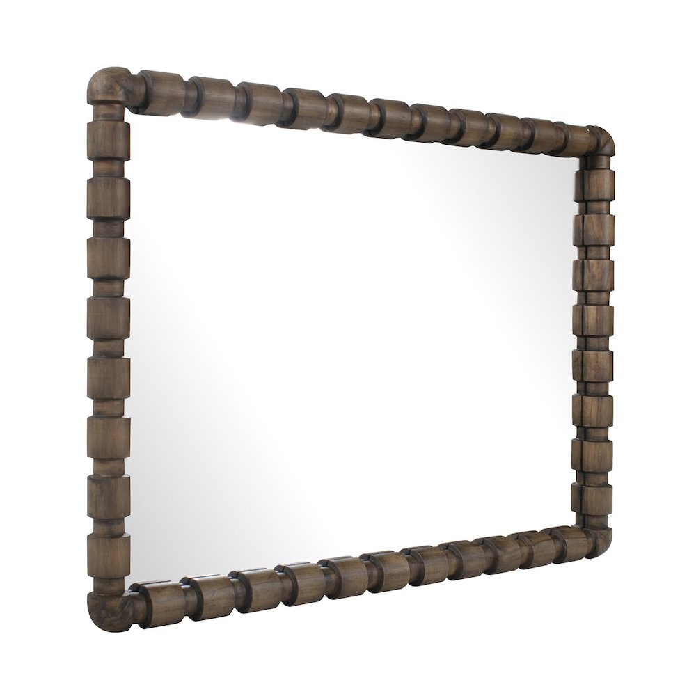 Wooden Bobbin Vanity Mirror. Picture 7