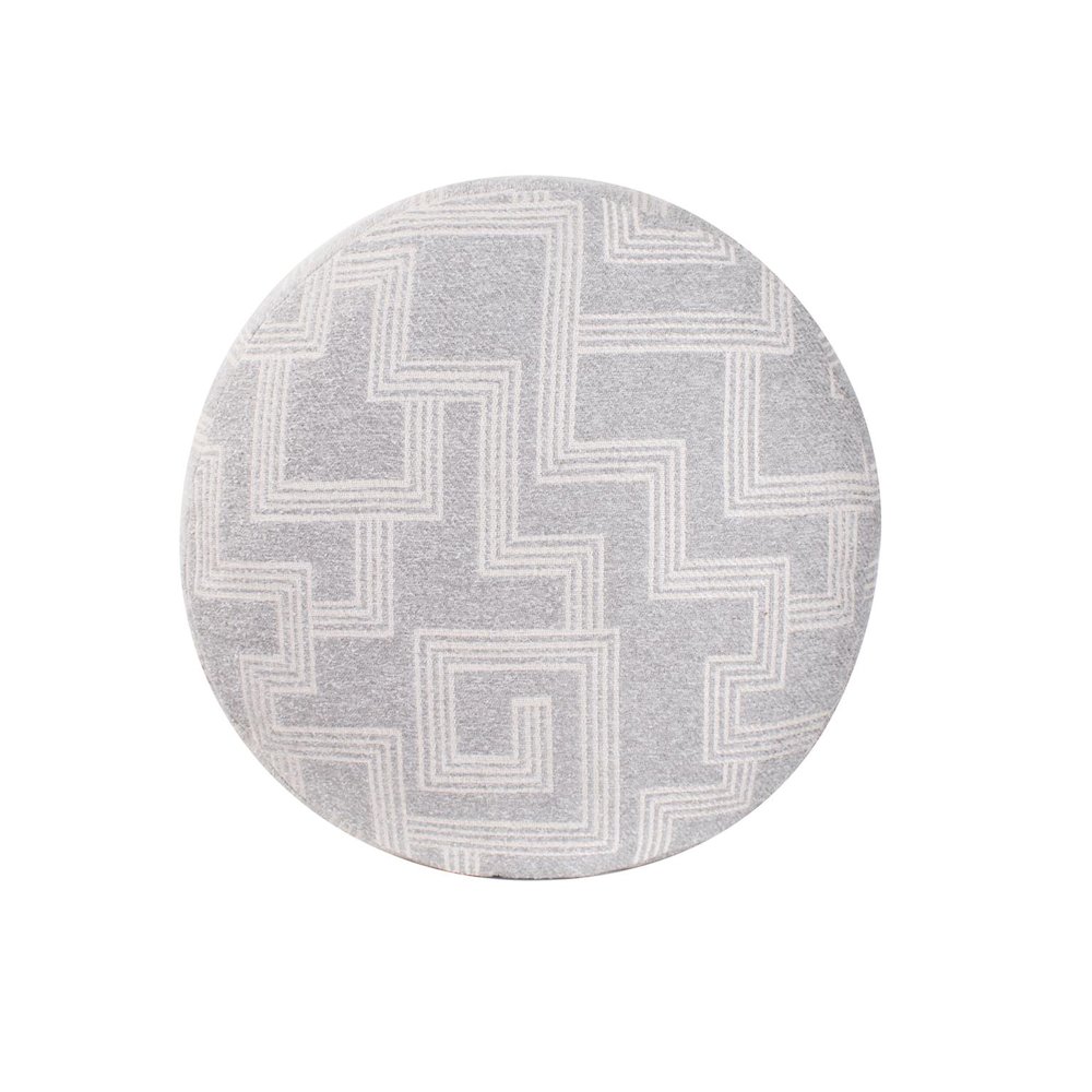 Short Indoor/Outdoor Pouf Syros Fog. Picture 2