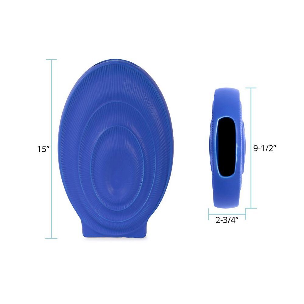 Radiant Blue Tall Ceramic Vase. Picture 7