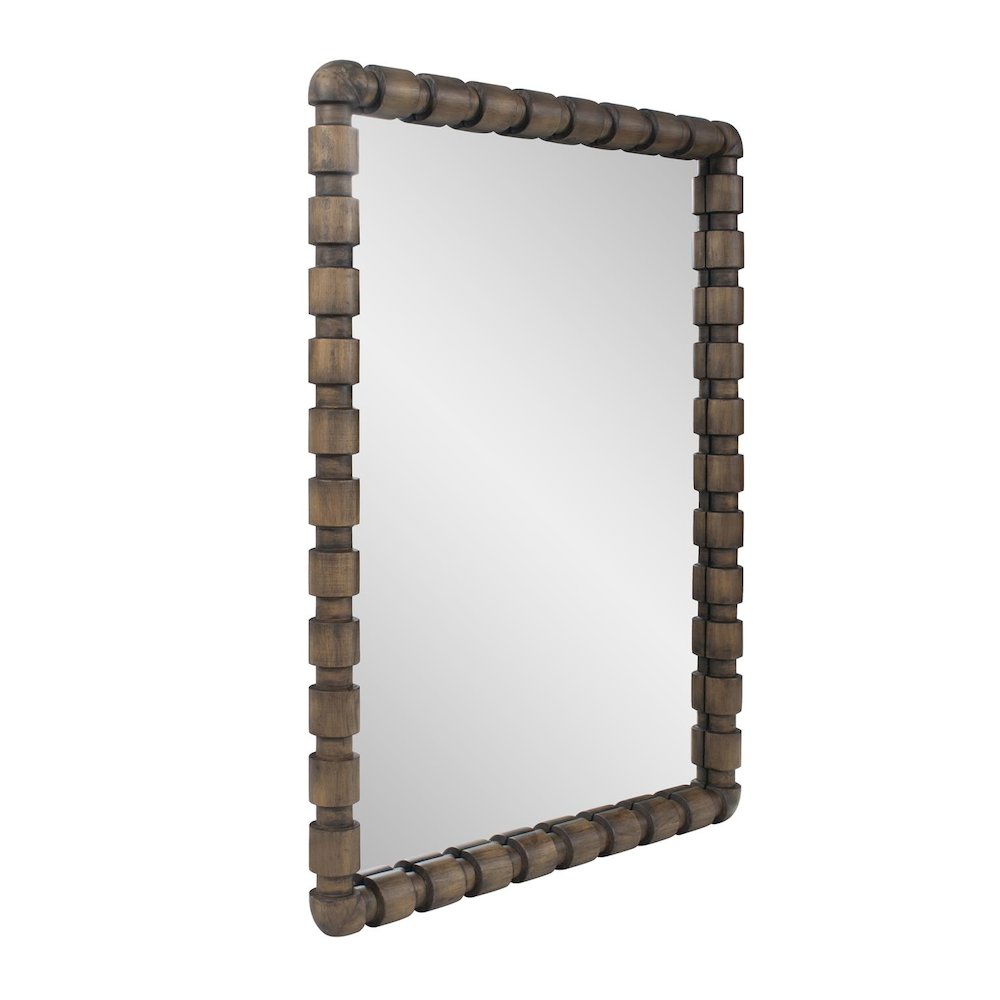 Wooden Bobbin Vanity Mirror. Picture 6