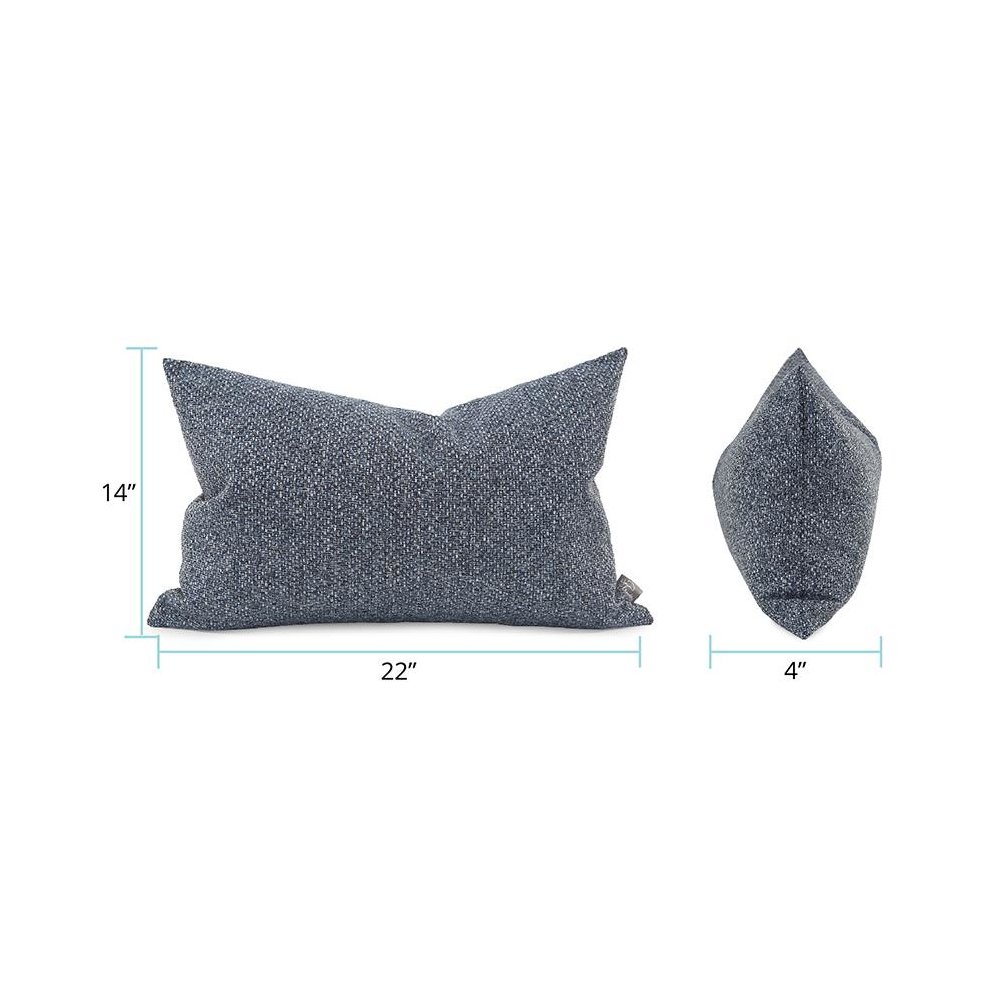 Pillow  14 x ?22 Panama Indigo ?- Down Insert. Picture 6