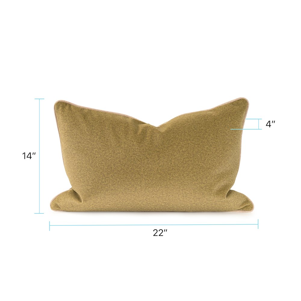 Qiviut Green 14x22 Poly Filled Pillow. Picture 8