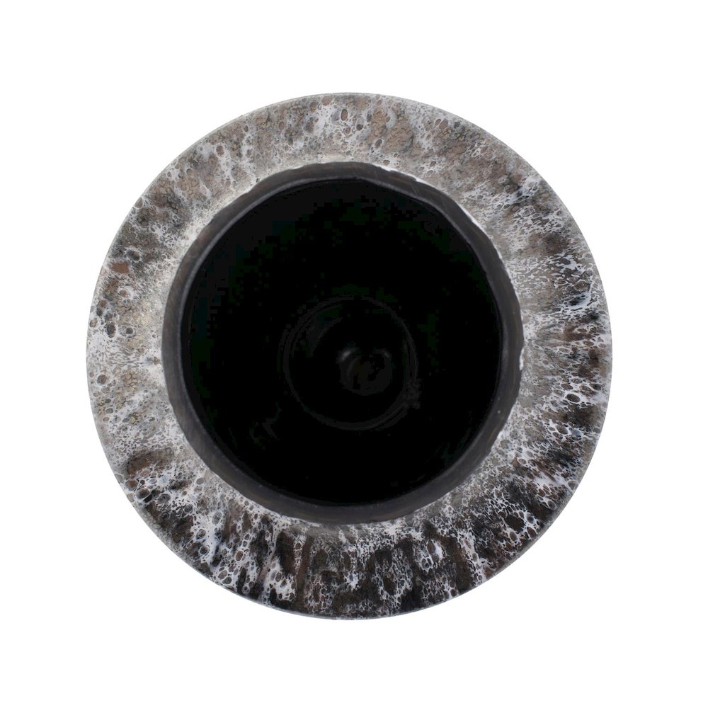 Zynsky Art Glass in Deep Mocha Brown- Tall. Picture 4