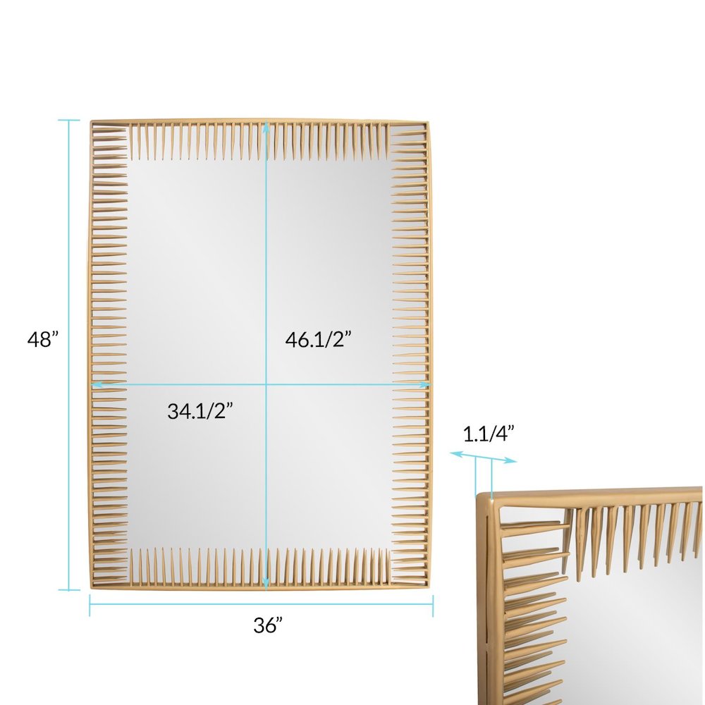 Robin Baron Ayres Rectangular Mirror. Picture 8