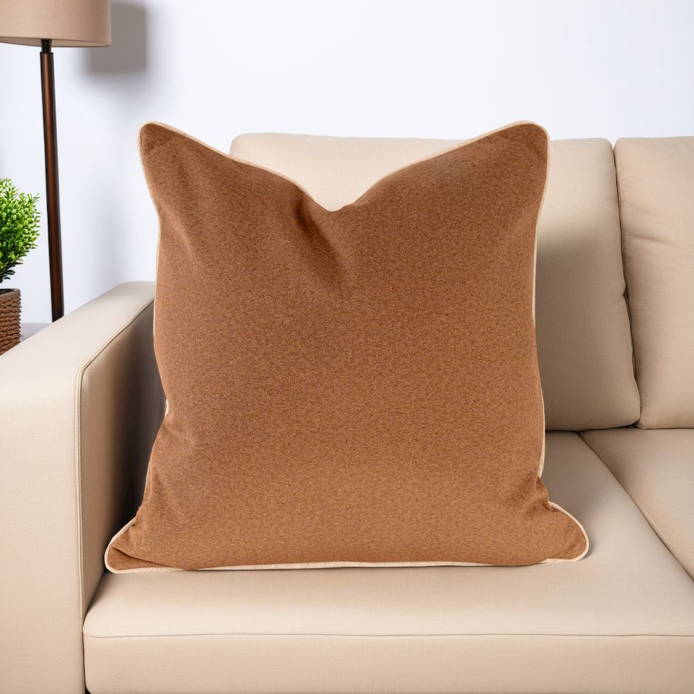 Qiviut Brown 24x24 Poly Filled Pillow. Picture 9