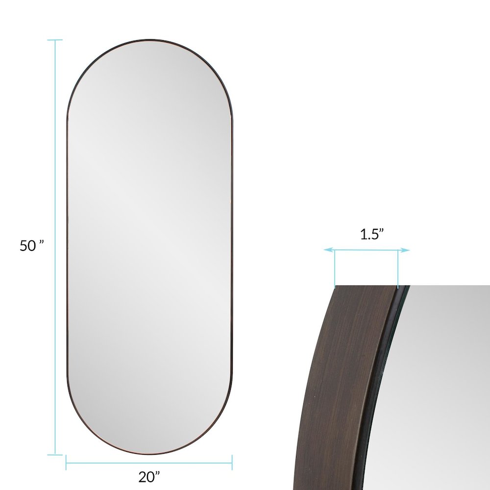 Balducci Oval Mirror- Small. Picture 9