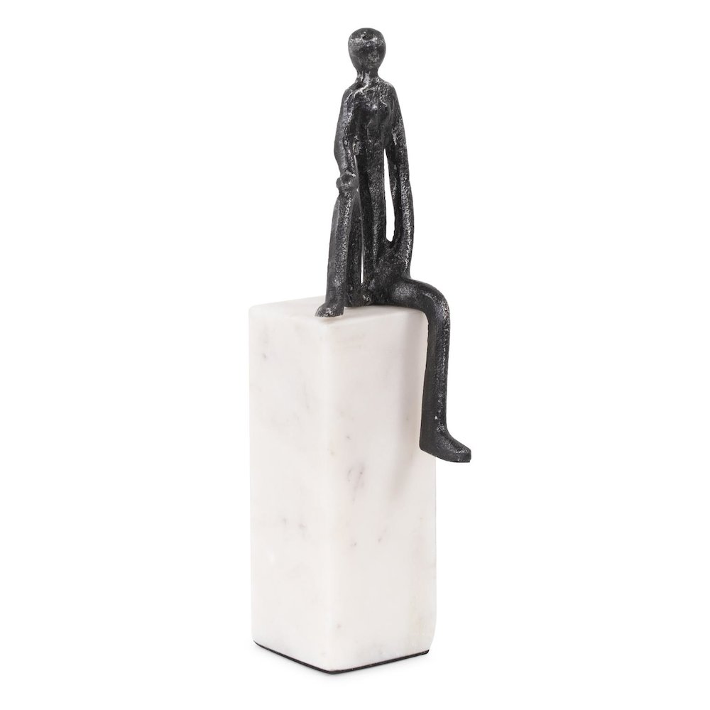 Proud Moment Sculpture on White Marble Base. Picture 3