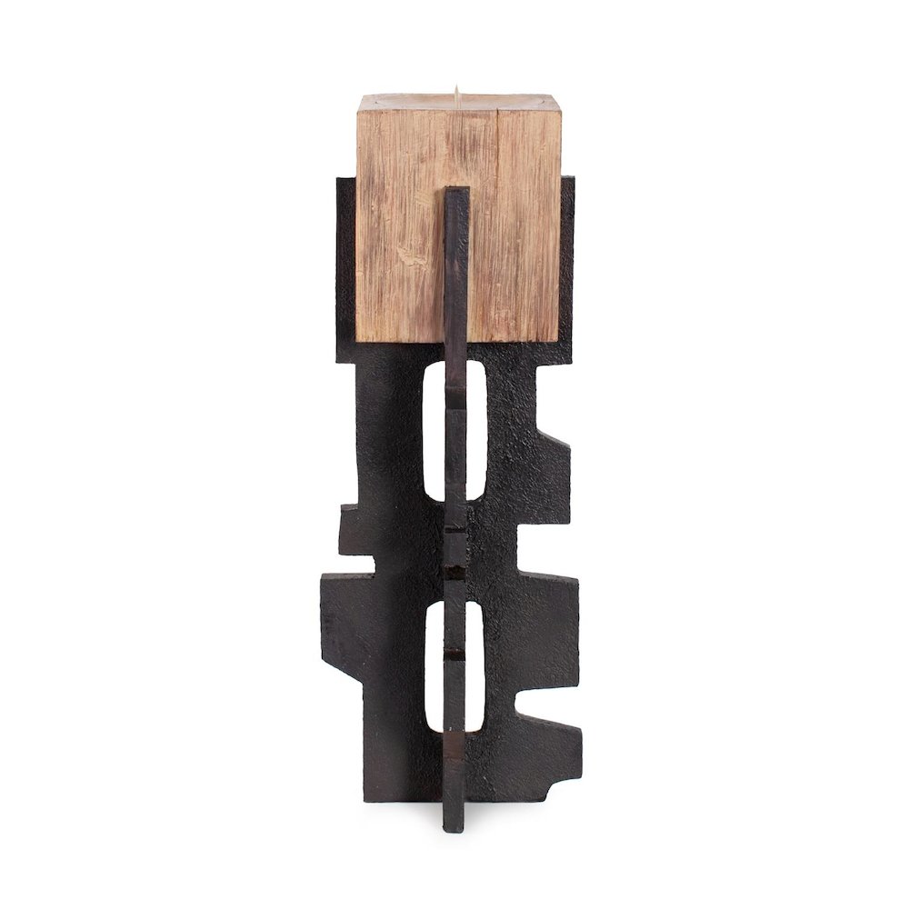Cade Architectural Pillar Candle Holder- Short. Picture 5
