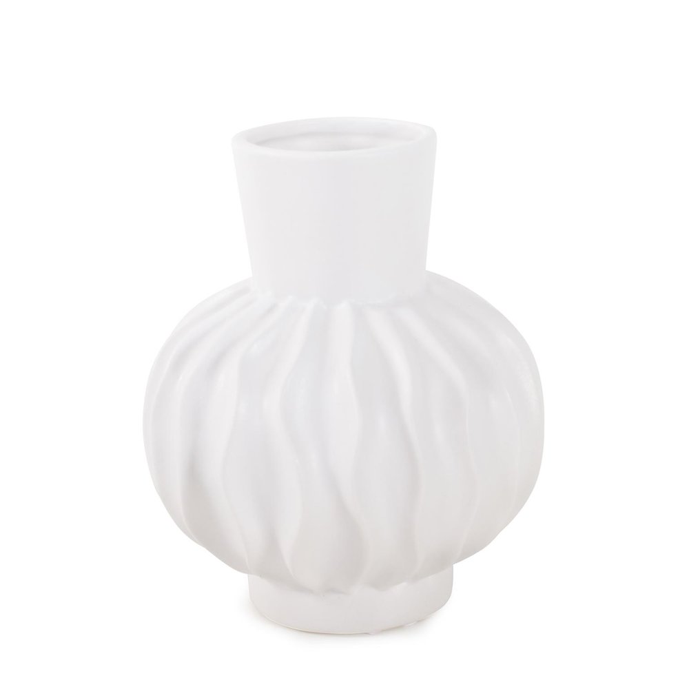 Herring Bulbous Abstract Vase- Small. Picture 1