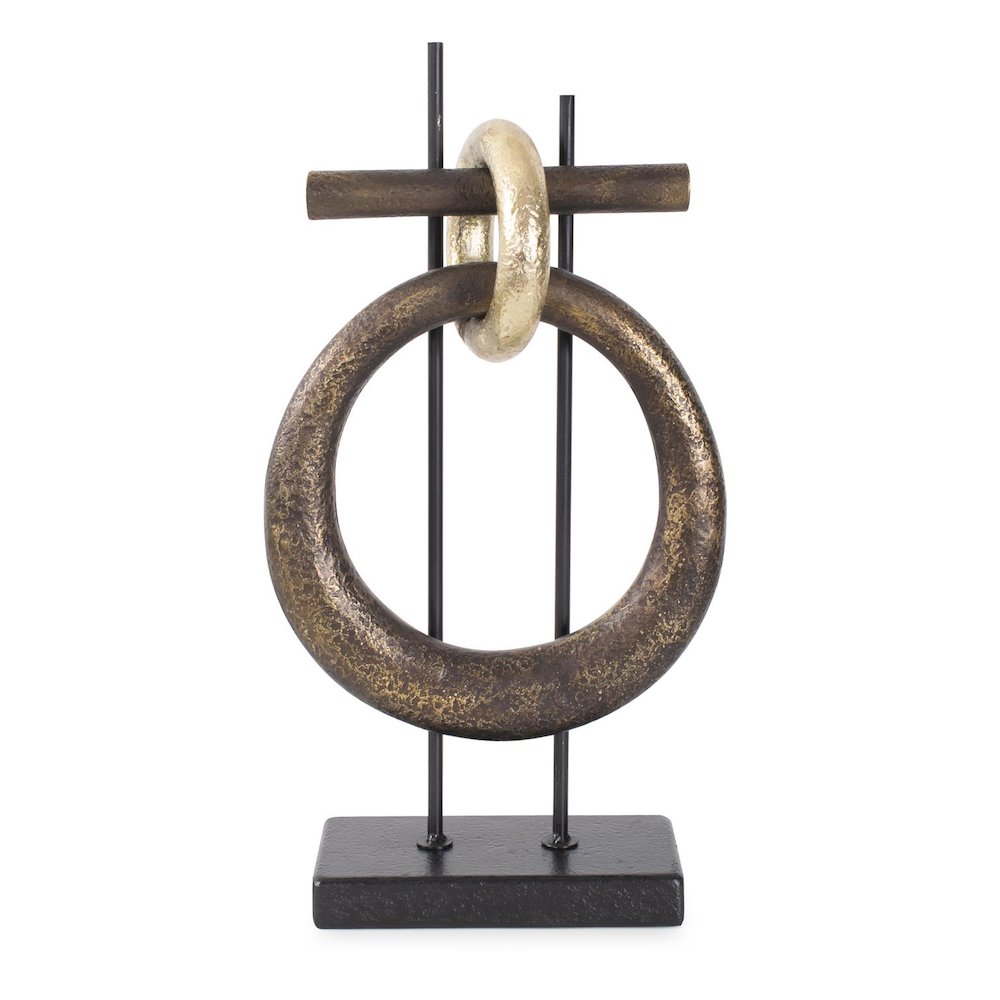 Boquin Circle Sculpture in Polyresin. Picture 1