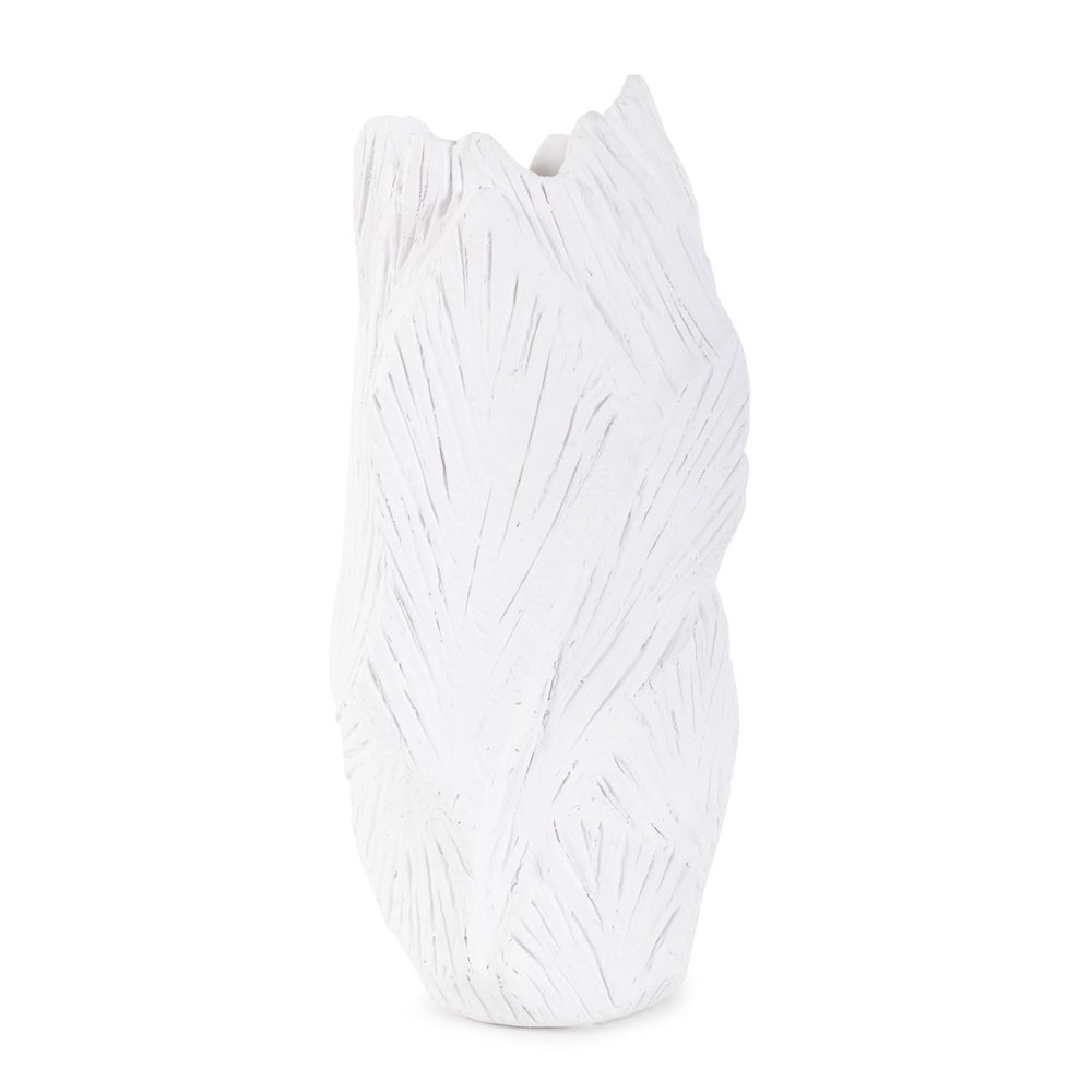 Abstract Elm Tall Vase in White. Picture 2