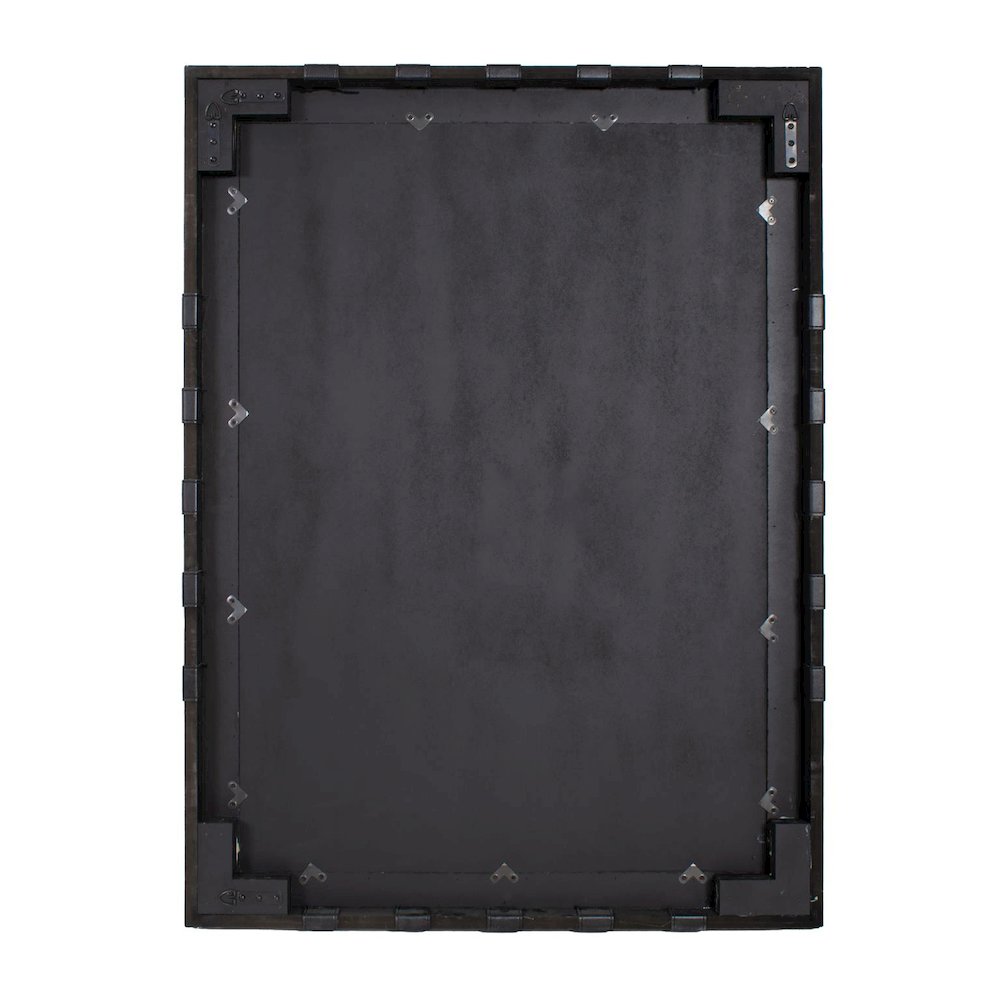 Robin Baron Leather Wrapped Mirror. Picture 2