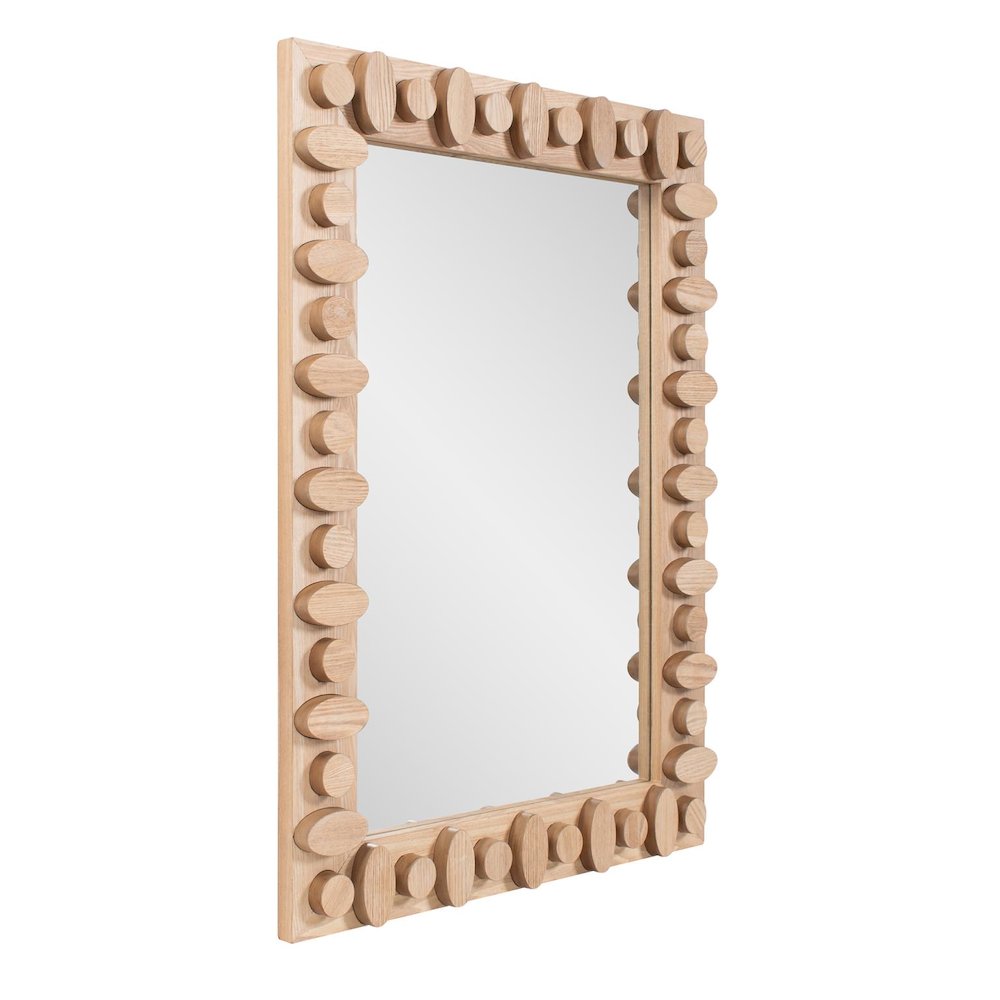 Robin Baron Winfield Wooden Rectangular Vanity Mirror. Picture 8