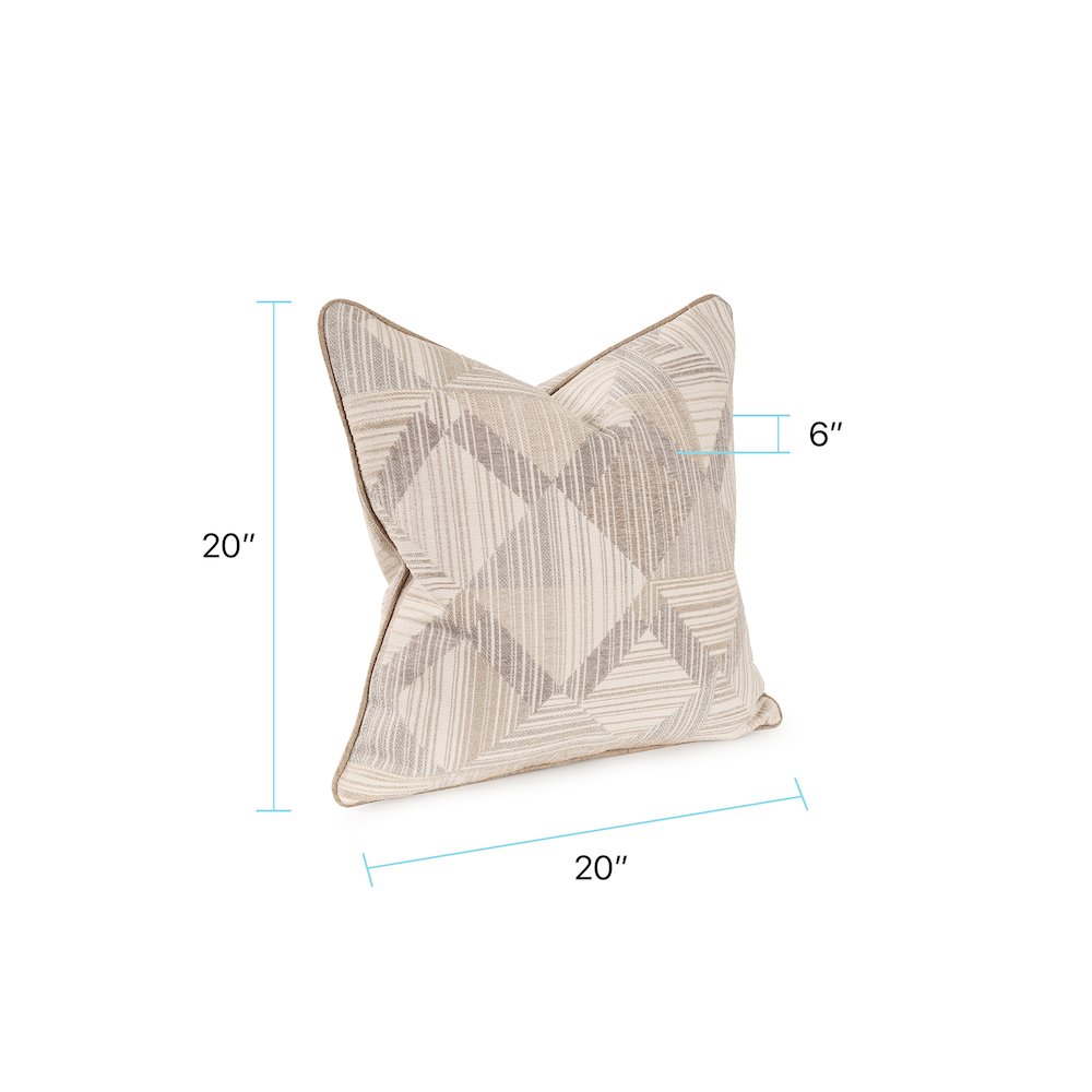Prisma Natural 20x20 Poly Filled Pillow. Picture 8